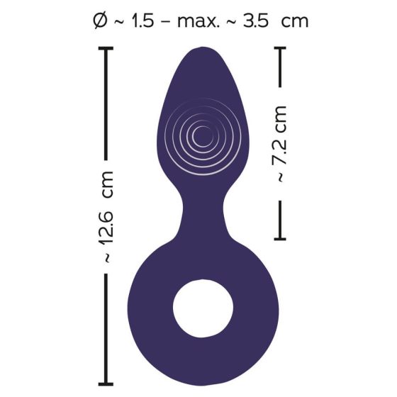 SMILE - analni vibrator za polnjenje (vijolična)