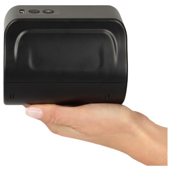 Rebel - moški masturbator z vrtenjem - vodoodporen - črna