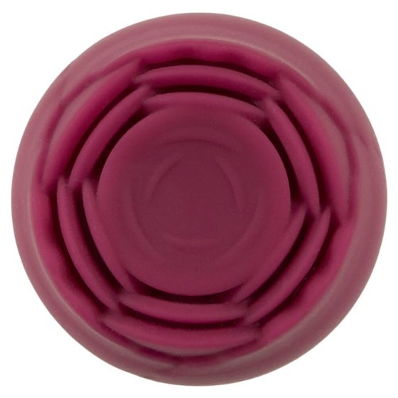 You2Toys Rosenrot - masažni vibrator z vrtnico za polnjenje (rdeč)