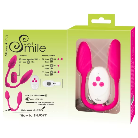 Sweet Smile - RC Dvojna gejšina kroglica (roza)
