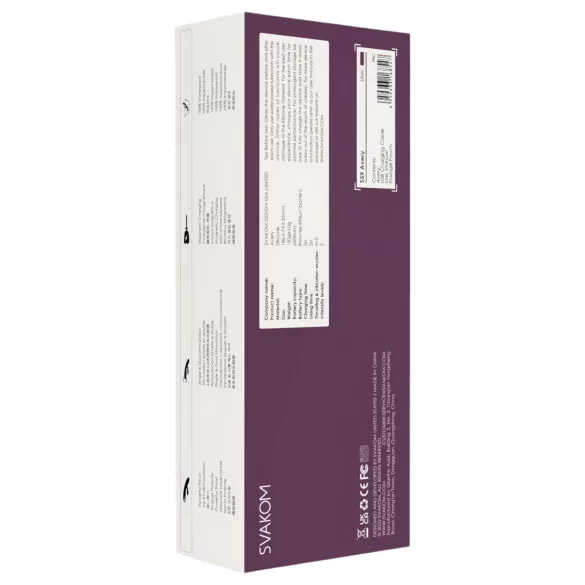 Svakom Avery - vibrator za točko G in klitoris - polnilni - vijoličen