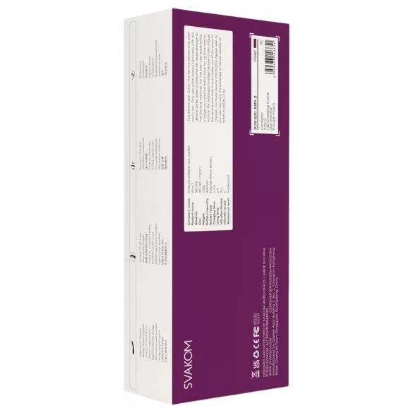 Svakom Amy 2 - G-točka vibrator, polnjenje, vodoodporen, vijoličen