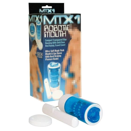 MTX1 Francoski užitek - Masturbator za usta (modri)