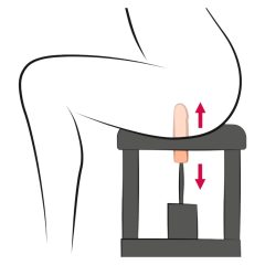 The Banger Sit-On-Climaxer - stroj za seks z močjo (črna)