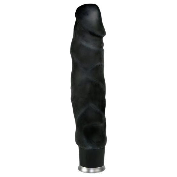 Nature Skin - realistični vibrator - črn - 22 cm