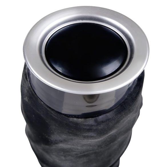 Nature Skin - realistični vibrator - črn - 22 cm