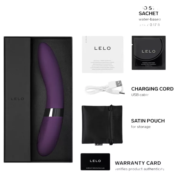 LELO Elise 2 - vibrator za stimulacijo - luksuzni - vijoličen