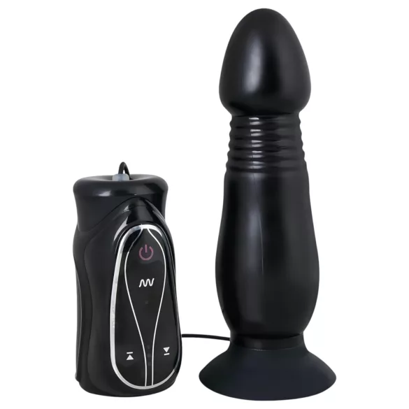 You2Toys - analni vibrator z vzmetjo - črn