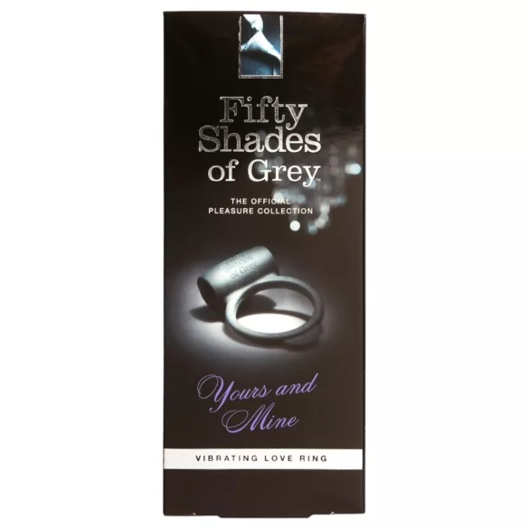 Fifty Shades of Grey - vibracijski obroč za penis - črna