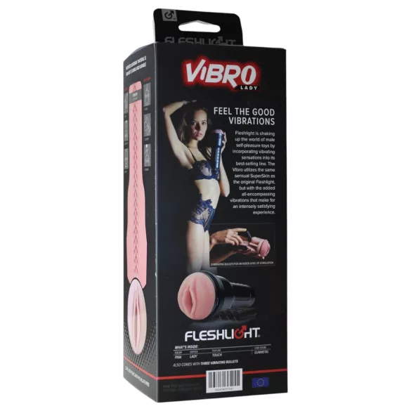 Fleshlight Pink Lady - masturbator vagina z vibracijo
