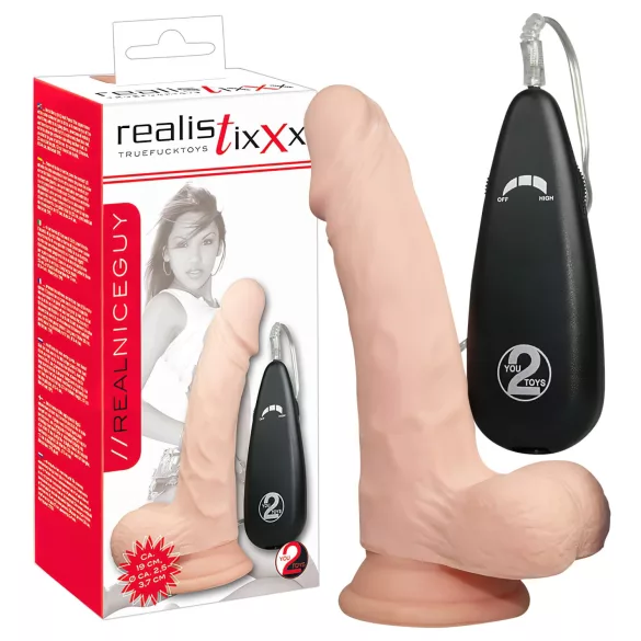 realistixxx Pravi naravni vibrator (17,5 cm)