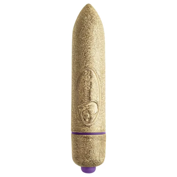 RO-80mm - mini vibrator v obliki šminke - 7 načinov - zlata