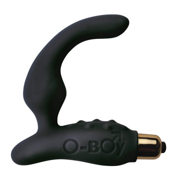 O-Boy ozek silikonski vibrator za prostato - črn (7 ritmov)