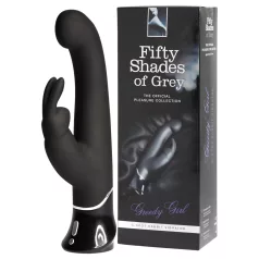   Fifty Shades of Grey - vibrator s klitoralnim nastavkom - USB polnjenje