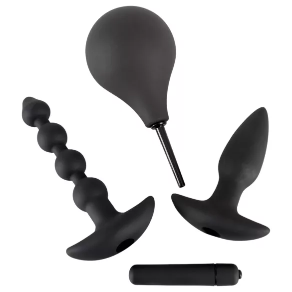 Black Velvets - analni vibrator set - 4-delni