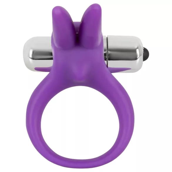 SMILE - vibracijski obroč za penis s klitorisalnim stimulatorjem - vijoličen