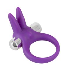 SMILE Rabbit - vibracijski obroček za penis (vijolična)