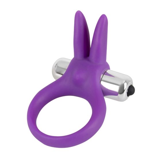 SMILE Rabbit - vibracijski obroček za penis (vijolična)
