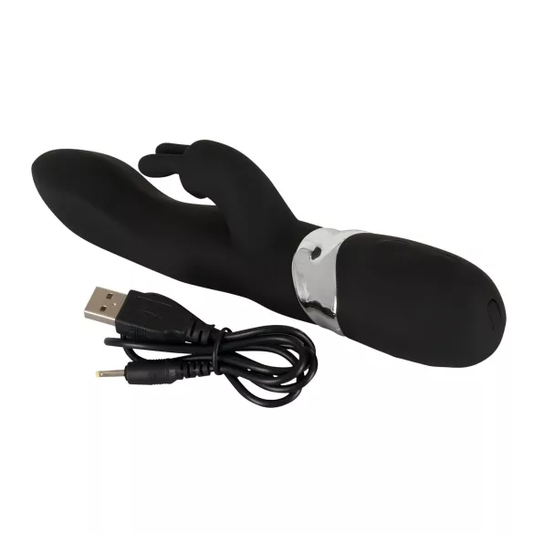 SMILE Blacky - vibrator z 2 motorjema - USB polnjenje - črn