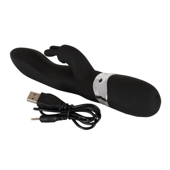 SMILE Blacky - USB vibrator z dvojnim motorjem (črn)