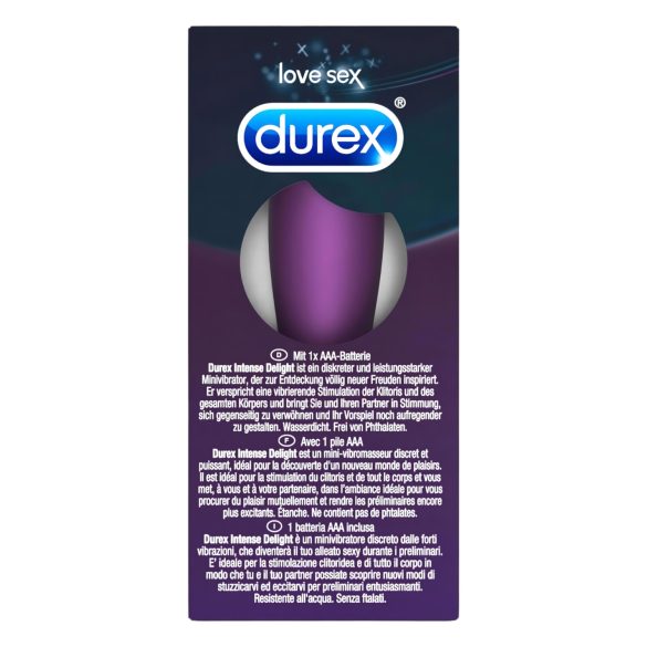 Durex - mini vibrator - močna stimulacija - vijolična