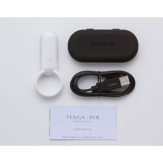 TENGA Smart Vibe - vibracijski obroček za penis (bel)
