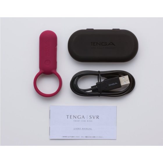 TENGA Smart Vibe - vibracijski obroček za penis (rdeč)
