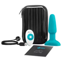   b-Vibe - analni vibrator z vrtljivo kroglico - polnjenje - turkizen