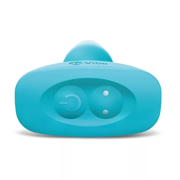 b-Vibe - analni vibrator z vrtljivo kroglico - polnjenje - turkizen