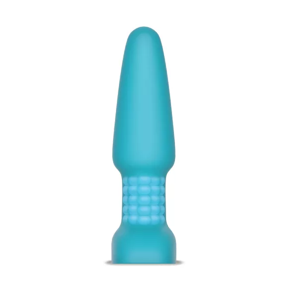 b-Vibe - analni vibrator z vrtljivo kroglico - polnjenje - turkizen