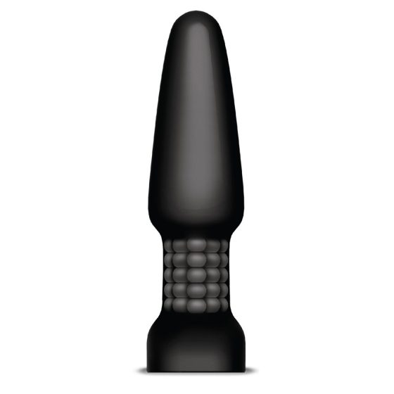 b-Vibe - vrtljiv brezžični analni vibrator s kroglicami (črn)
