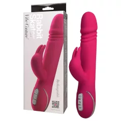   Vibe Couture Rabbit Skater - zajčji vibrator s potiskanjem - roza
