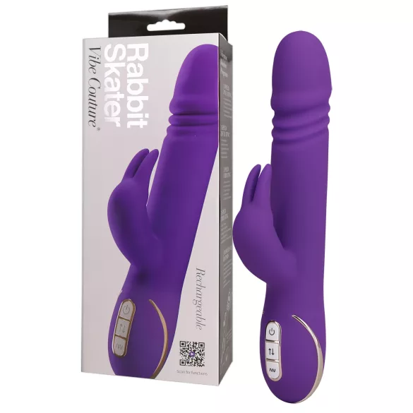 Vibe Couture - zajčji vibrator z gibljivo funkcijo - lila
