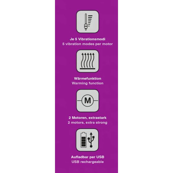 Javida - grelni vibrator za stimulacijo klitorisa (pink)