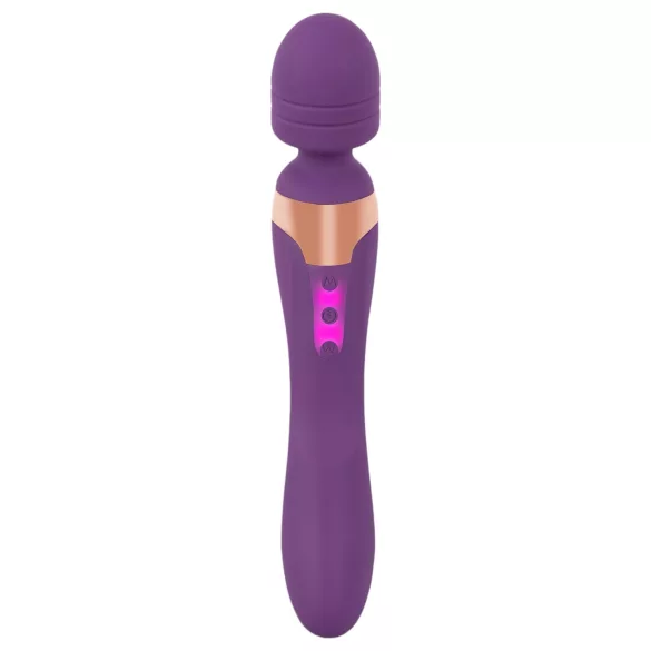 Javida Double - masažni vibrator - dvojna stimulacija - vijoličen