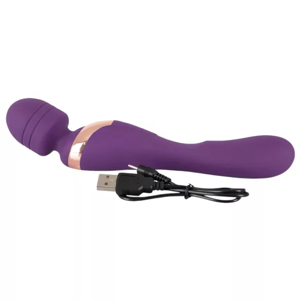 Javida Double - masažni vibrator - dvojna stimulacija - vijoličen