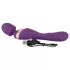 Javida Double - masažni vibrator - dvojna stimulacija - vijoličen