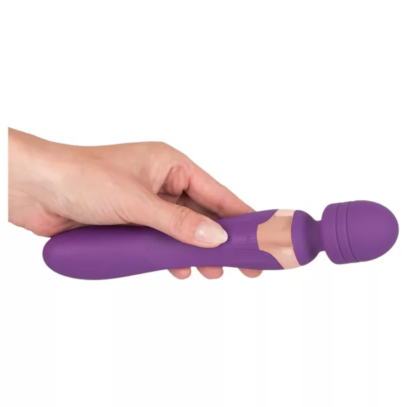 Javida Double - masažni vibrator - dvojna stimulacija - vijoličen