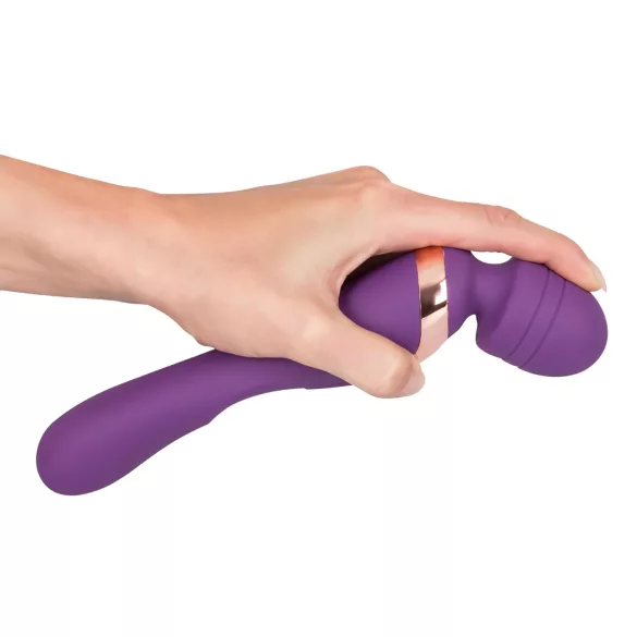 Javida Double - masažni vibrator - dvojna stimulacija - vijoličen