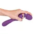 Javida Double - masažni vibrator - dvojna stimulacija - vijoličen