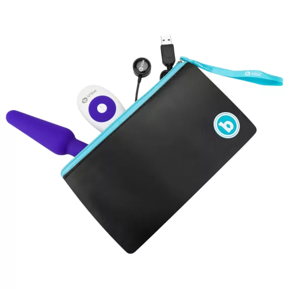 b-Vibe trio - 3-motorski analni vibrator (vijoličen)