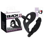   Black Velvet - Vibrator za penis z obročkom za penis in moda (črn)