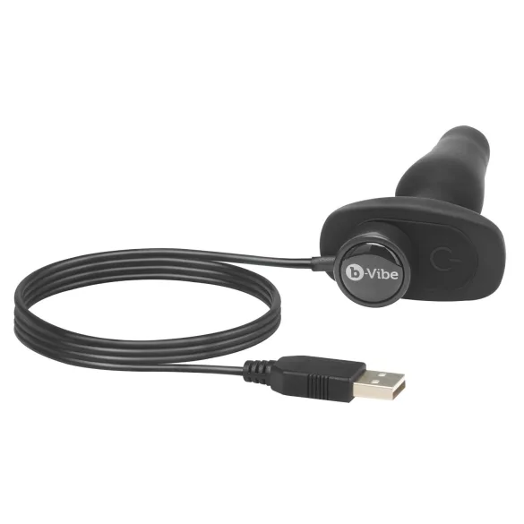 b-Vibe Novice - analni vibrator za začetnike - črna