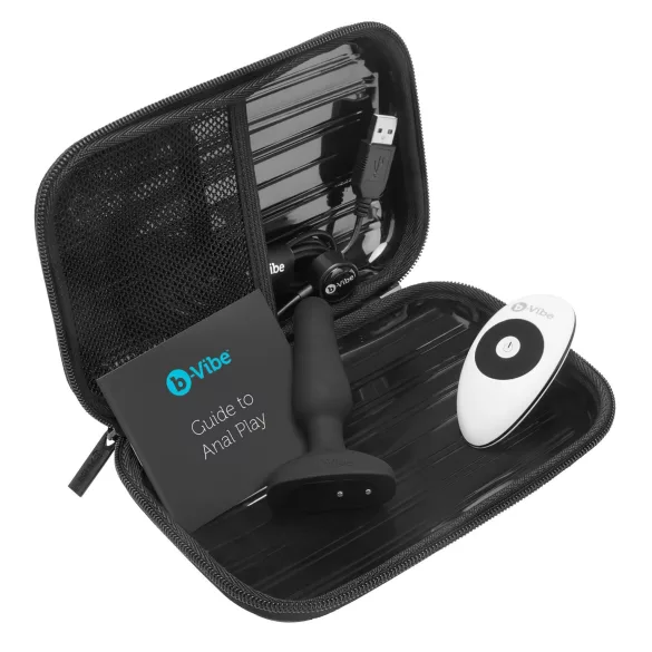 b-Vibe Novice - analni vibrator za začetnike - črna