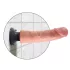 King Cock - realistični vibrator z vakuumskim podstavkom 23 cm - naravna barva