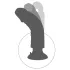 King Cock - realistični vibrator z vakuumskim podstavkom 23 cm - naravna barva