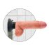 King Cock 7 prisesek vibracijski penis (18 cm) - naraven
