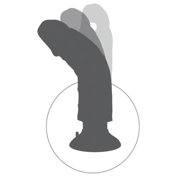 King Cock 7 prisesek vibracijski penis (18 cm) - naraven
