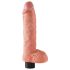 King Cock 10 sesalni vibrator (25 cm) - naravno