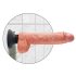 King Cock 10 sesalni vibrator (25 cm) - naravno